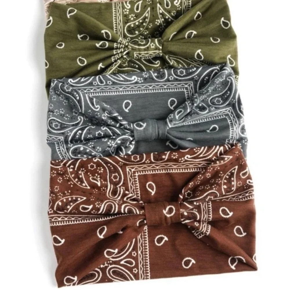 Bohemian Paisley-Print Headband - Picture 2 of 6